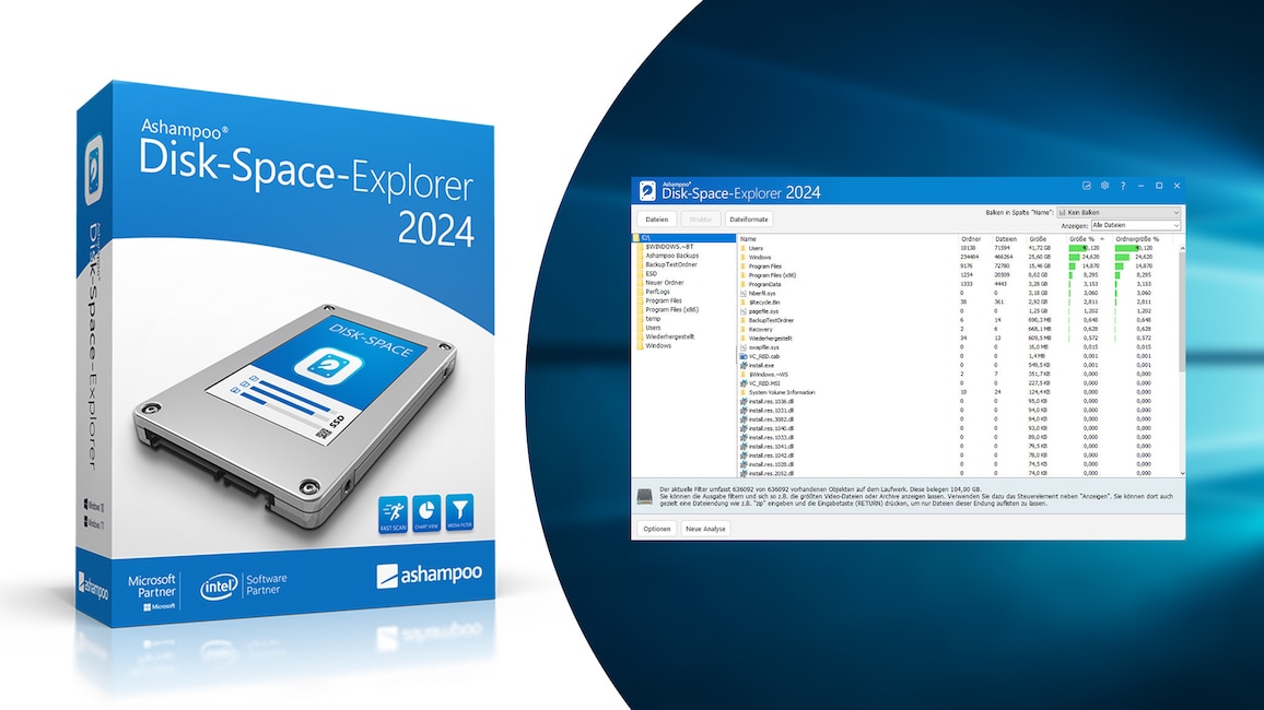 Tuning: Ashampoo Disk-Space-Explorer 2023 – Kostenlose Vollversion