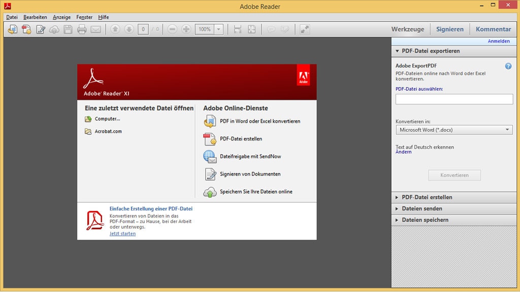 Adobe Reader: PDF-Dateien öffnen