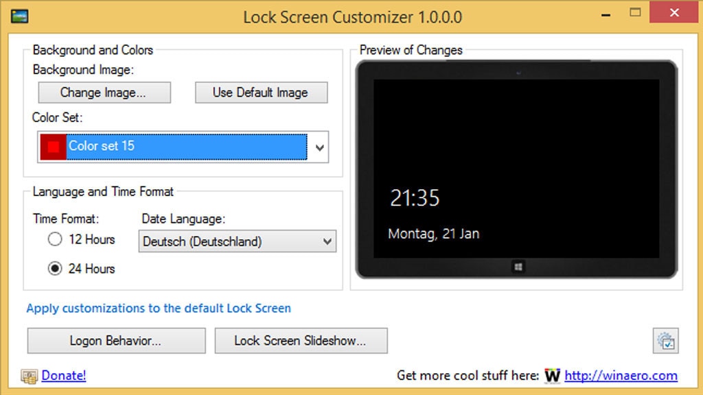 Lock Screen Customizer: Anmeldebildschirm individualisieren