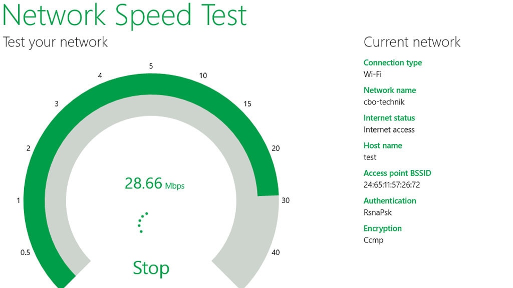 Microsoft Network Speed Test (Windows-8-App): Internet-Geschwindigkeit messen