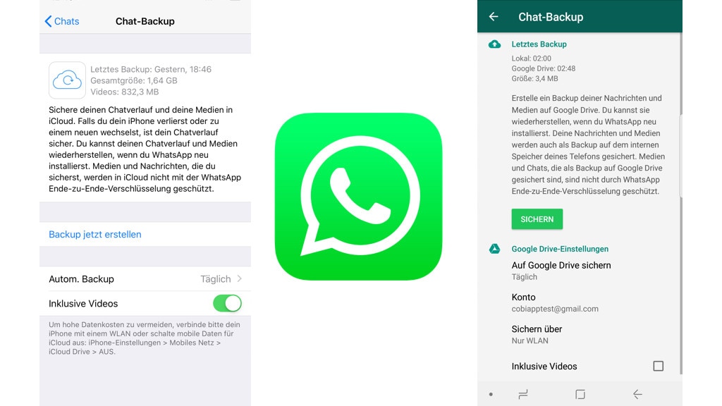 WhatsApp: Backup erstellen