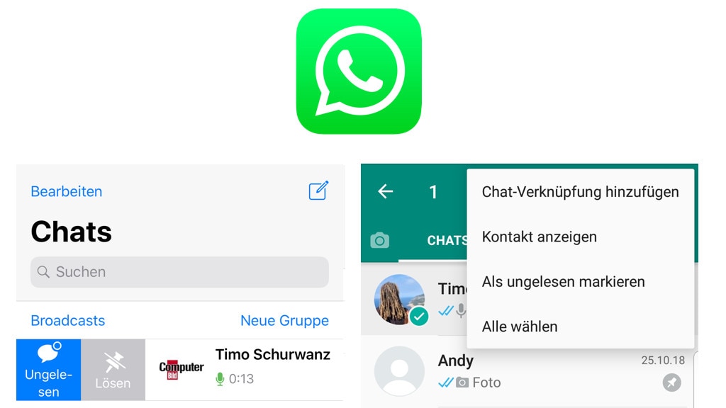 WhatsApp: Chats als ungelesen markieren