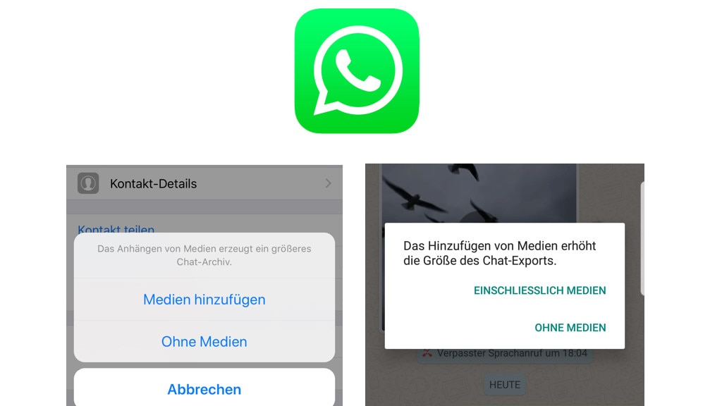 WhatsApp: Chats per E-Mail senden