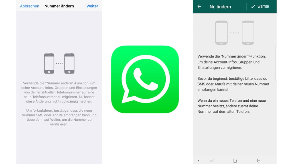 WhatsApp: Handynummer ändern
