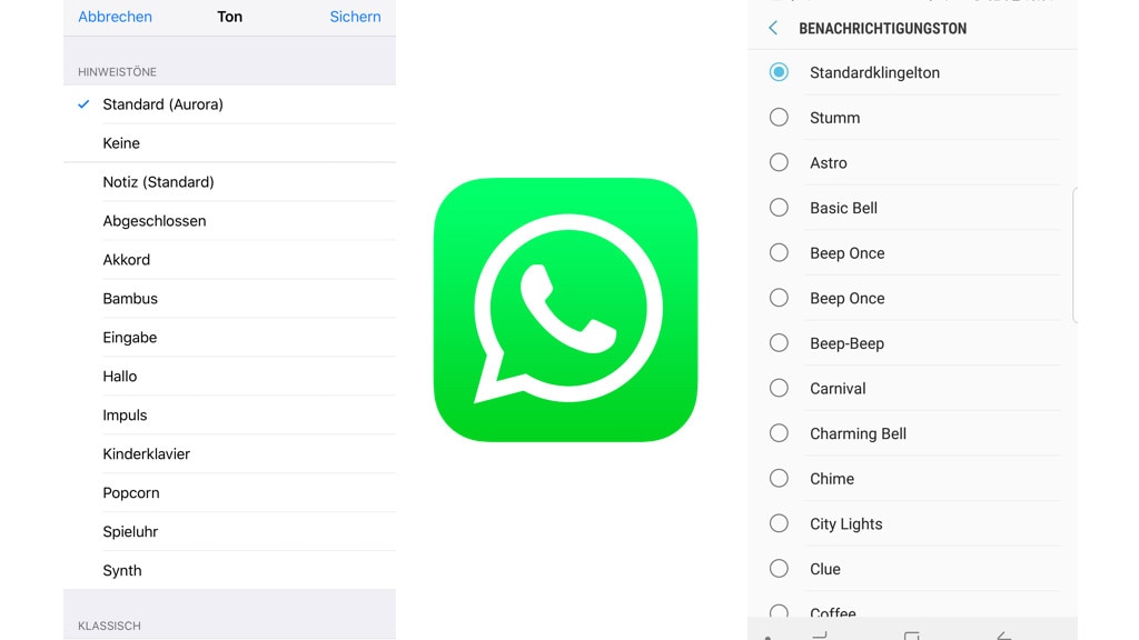 WhatsApp: Klingelton anpassen
