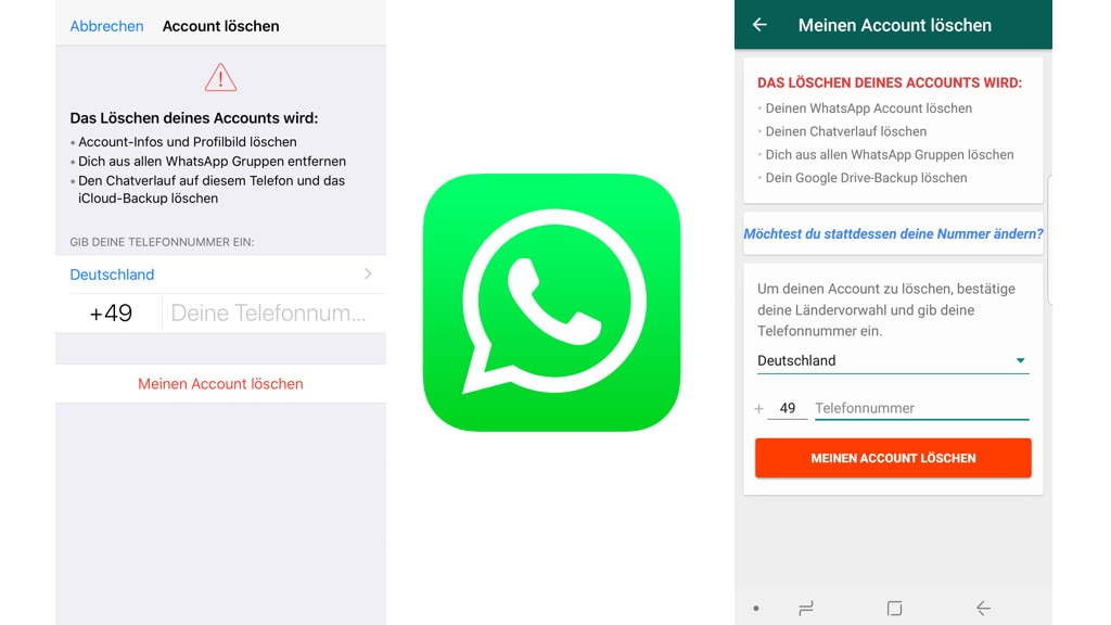 WhatsApp: Konto löschen