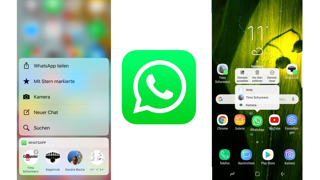 WhatsApp: Mehr Kontext mit 3D Touch und Co.