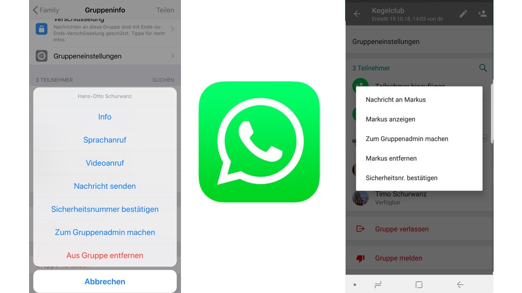 WhatsApp: Neue Gruppen-Admins benennen