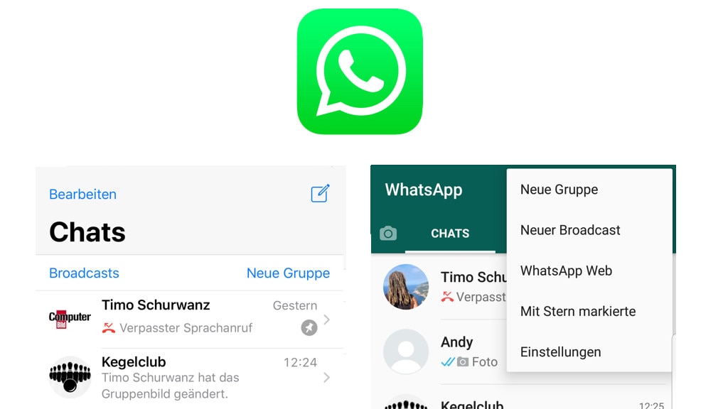 WhatsApp: Neuigkeiten senden