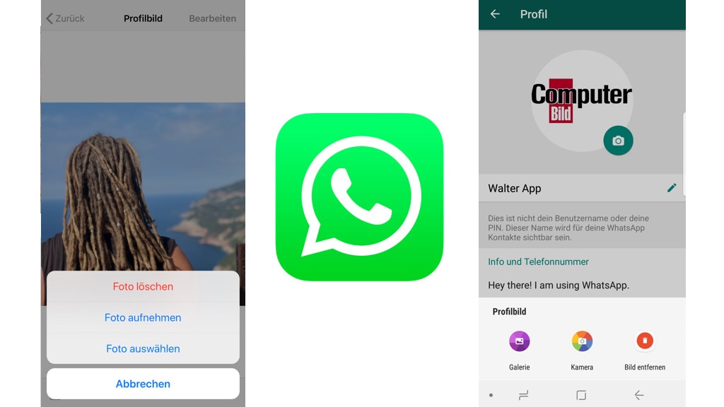WhatsApp: Profilbild einrichten