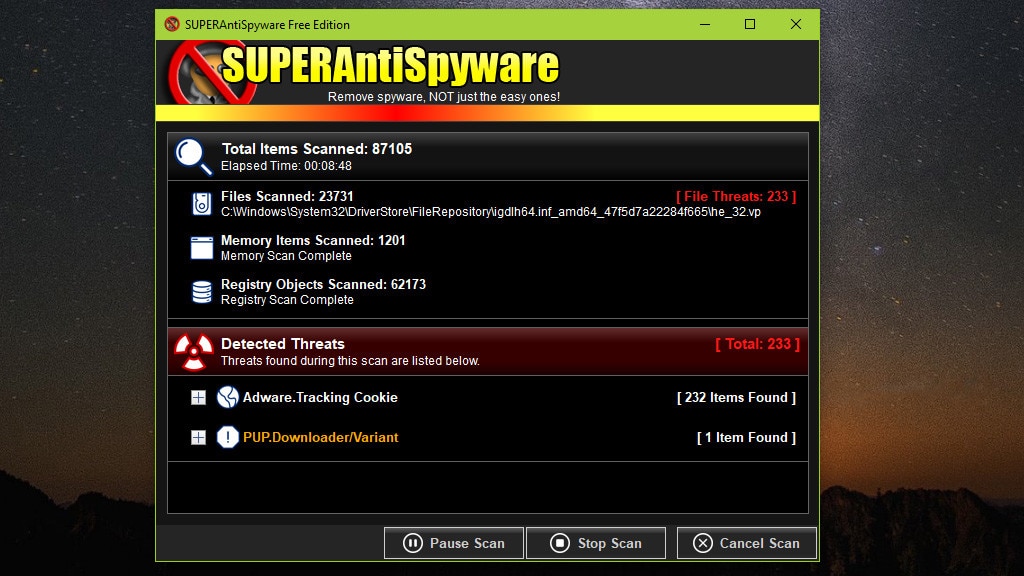 SuperAntiSpyware Free Edition: Turboschnelle Virus-Gegenwehr