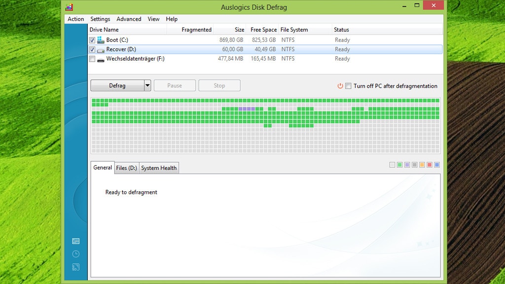 Auslogics Disk Defrag: Dateisystem optimieren