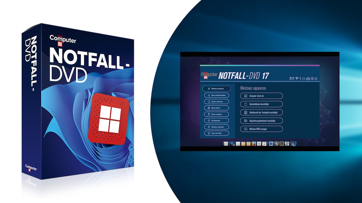 COMPUTER BILD-Notfall-DVD Free: Systemreparatur in Härtefällen