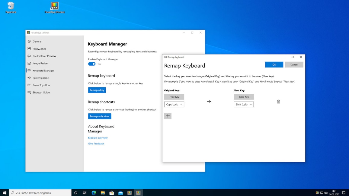 Microsoft PowerToys für Windows 10: Tastenkombinationen ändern und mehr