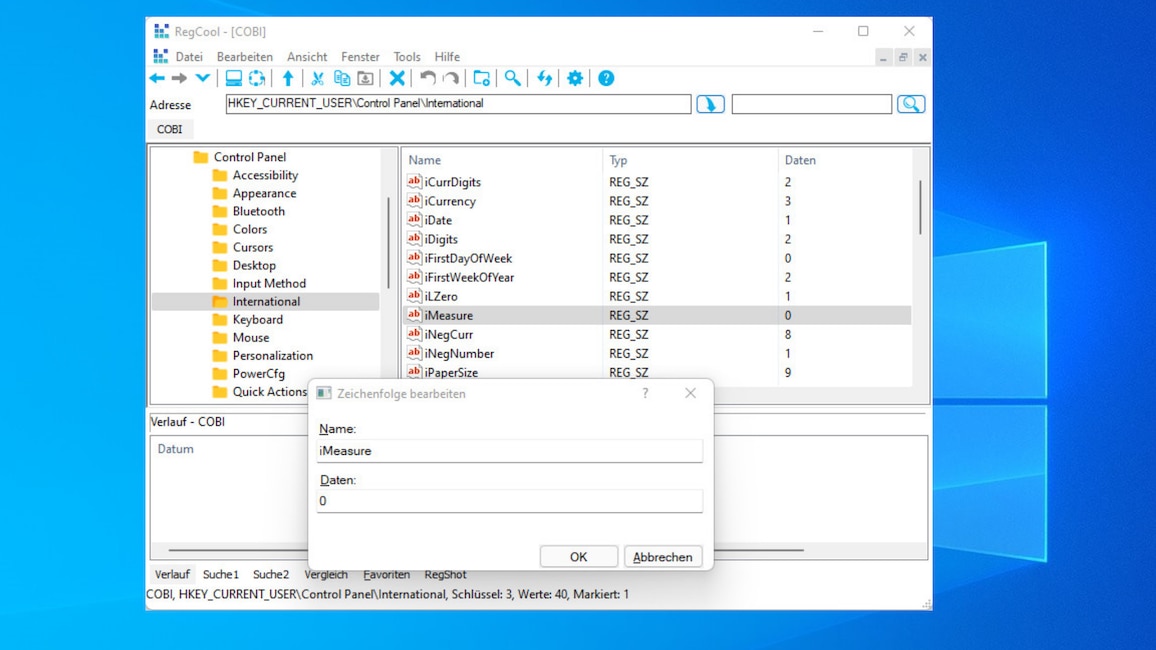 RegCool: Windows-Registry bearbeiten