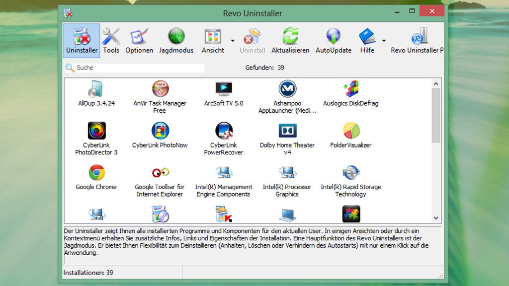 Revo Uninstaller: Programme deinstallieren Revo Uninstaller: Programme deinstallieren