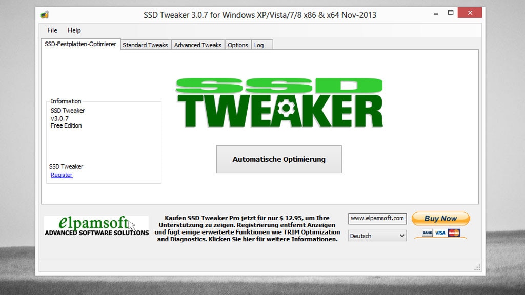 SSD Tweaker: Windows für SSD-Nutzung anpassen