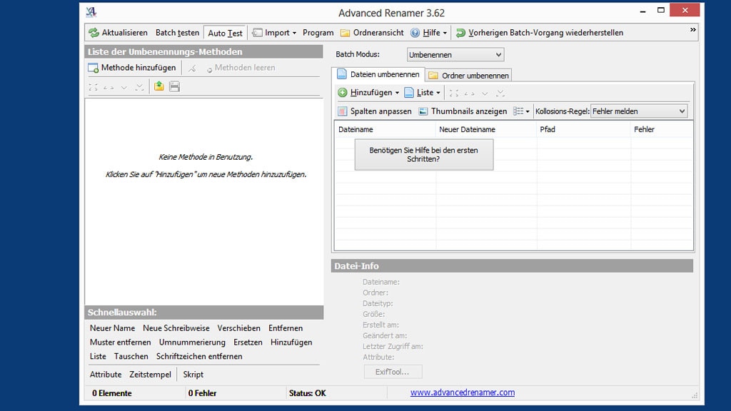 Advanced Renamer: Dateien komfortabel umbenennen Advanced Renamer: Dateien komfortabel umbenennen