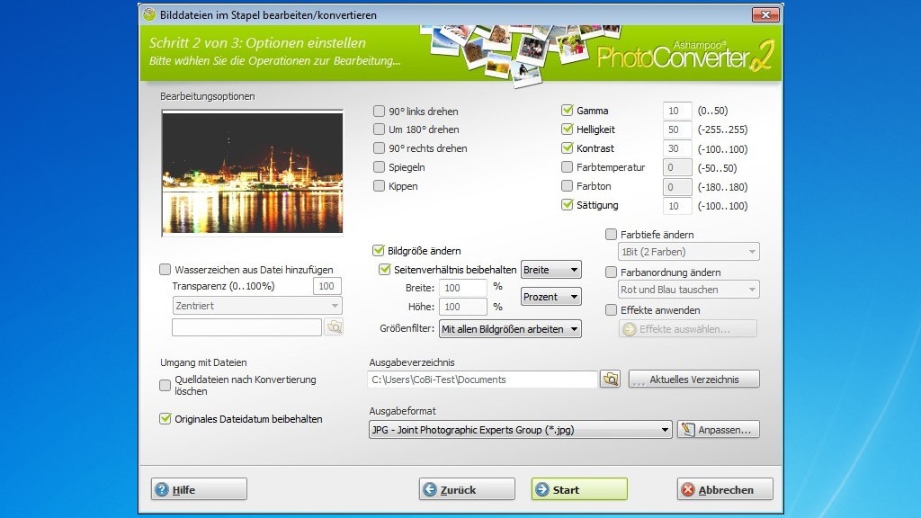 Ashampoo Photo Converter 2 – Kostenlose Vollversion: Per Assistent umwandeln