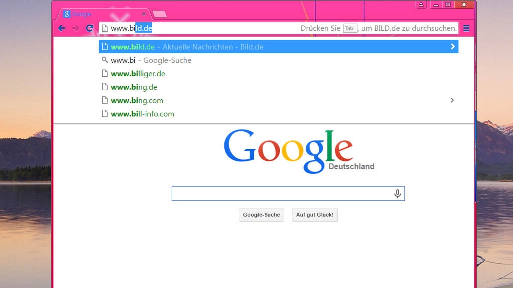 Google Chrome: Webseiten mit Eingabehilfe aufrufen Google Chrome: Webseiten mit Eingabehilfe aufrufen