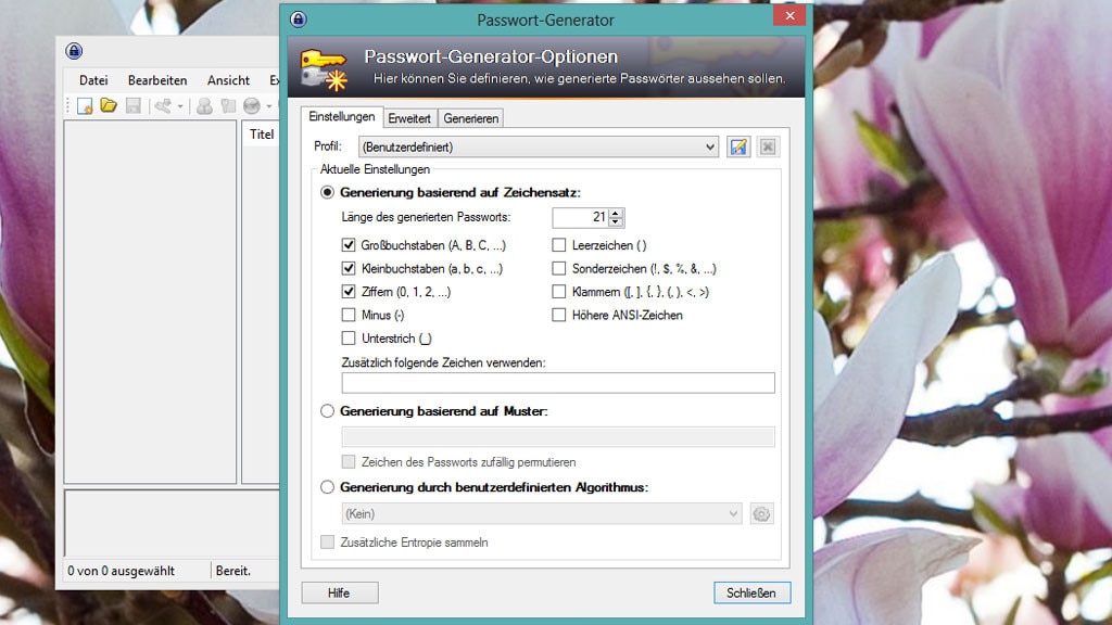 KeePass: Sichere Passwörter generieren KeePass: Sichere Passwörter generieren