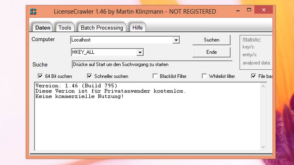Magical Jelly Bean Keyfinder: Verlegte Seriennummern aufspüren Magical Jelly Bean Keyfinder: Verlegte Seriennummern aufspüren