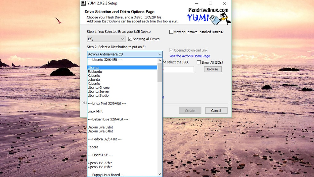 YUMI (Your Universal Multiboot Installer): Linux auf den USB-Stick packen