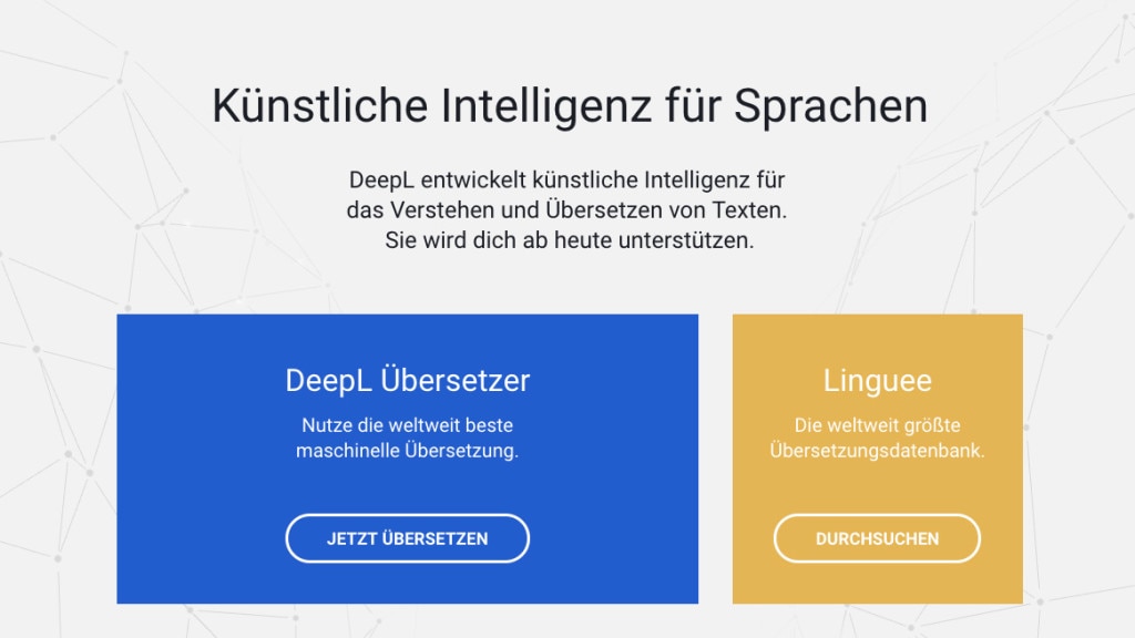 Alternativen: Google und Microsoft Übersetzer, DeepL
