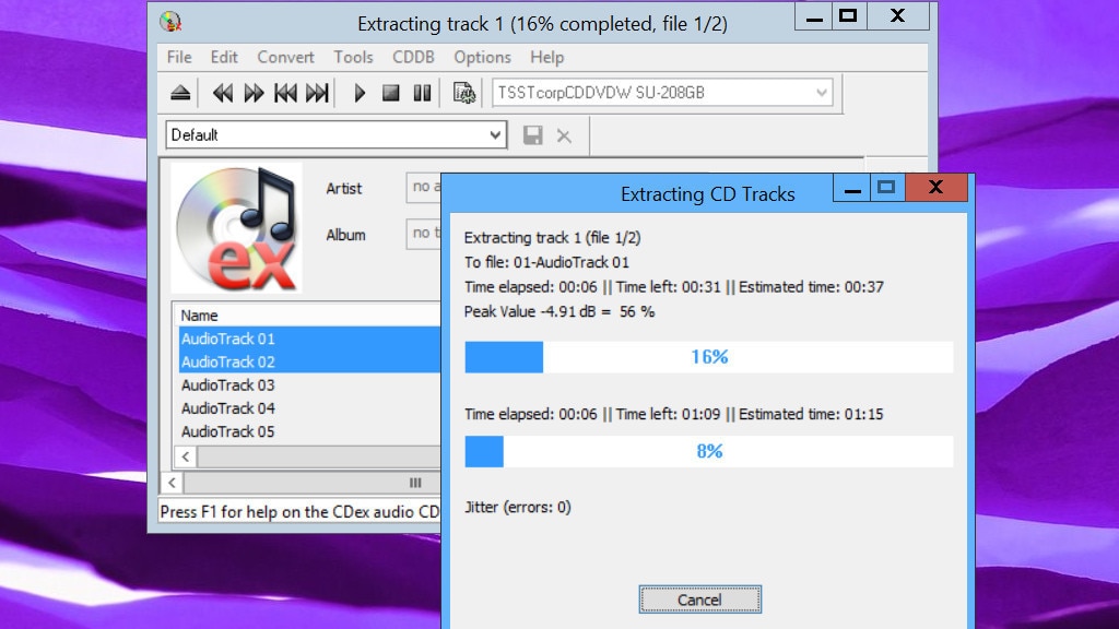 CDex: Musik-CDs auf Festplatte/SSD kopieren
