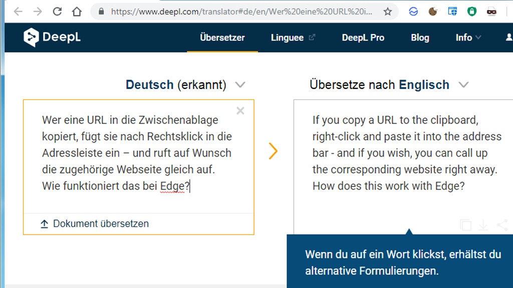 DeepL Online-Übersetzer: Übersetzen mit künstlicher Intelligenz DeepL Online-Übersetzer: Übersetzen mit künstlicher Intelligenz