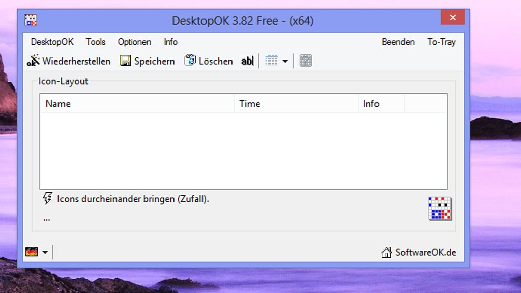 DesktopOK: Desktop-Symbole sichern