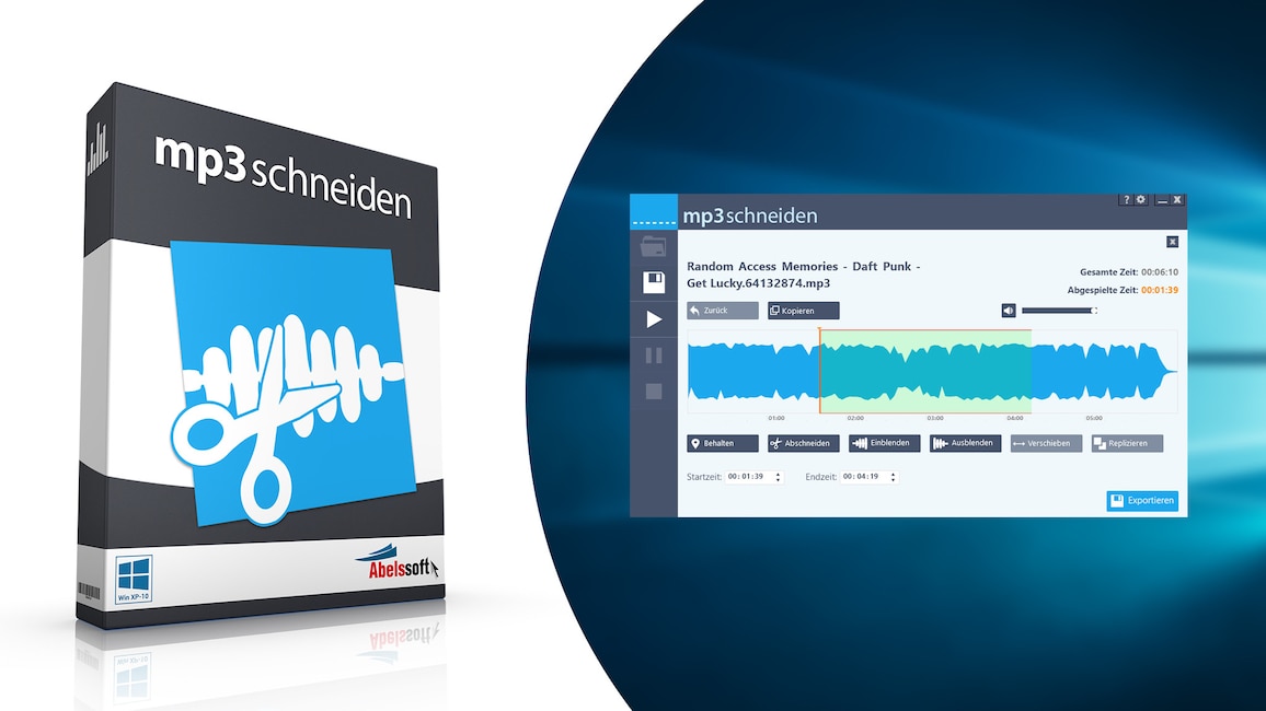 MP3 schneiden Free (COMPUTER BILD-Edition): Musikdateien kürzen MP3 schneiden Free (COMPUTER BILD-Edition): Musikdateien kürzen