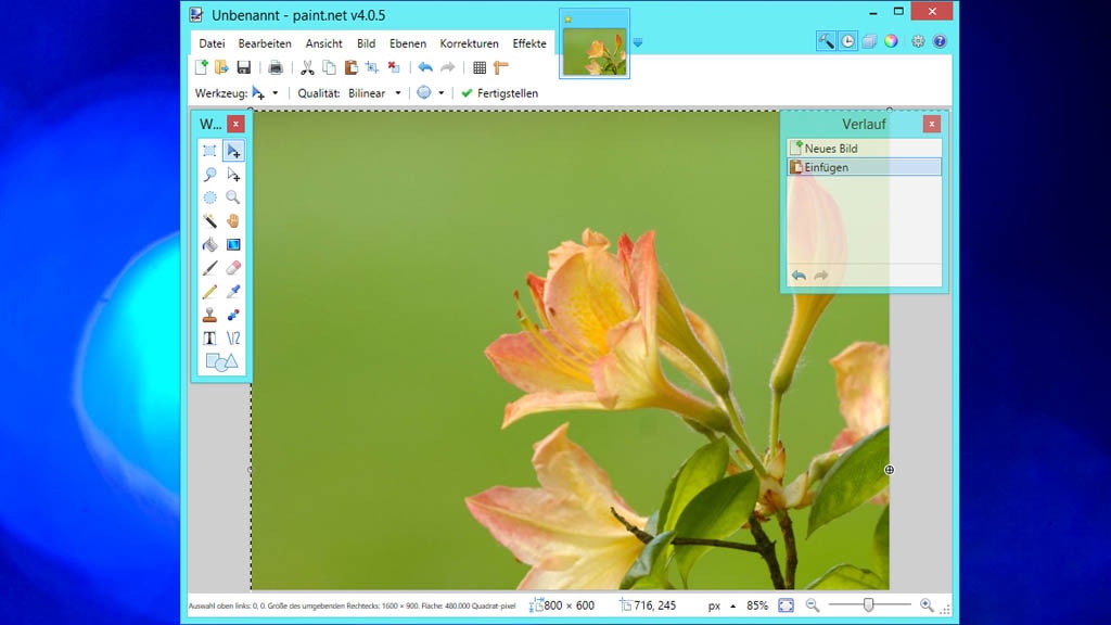 Paint.NET: Bilder vielfältig bearbeiten Paint.NET: Bilder vielfältig bearbeiten