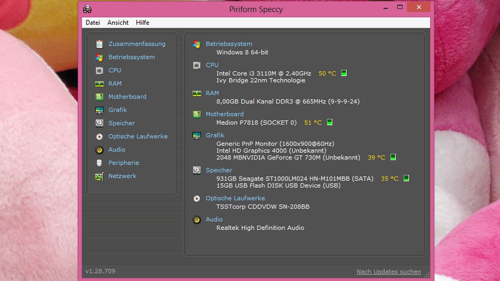 Speccy: Hardware-Daten im Blick behalten Speccy: Hardware-Daten im Blick behalten