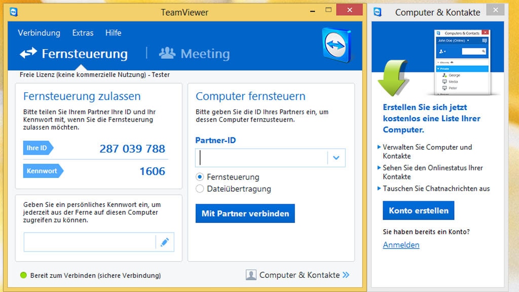 TeamViewer: PCs aus der Ferne bedienen TeamViewer: PCs aus der Ferne bedienen