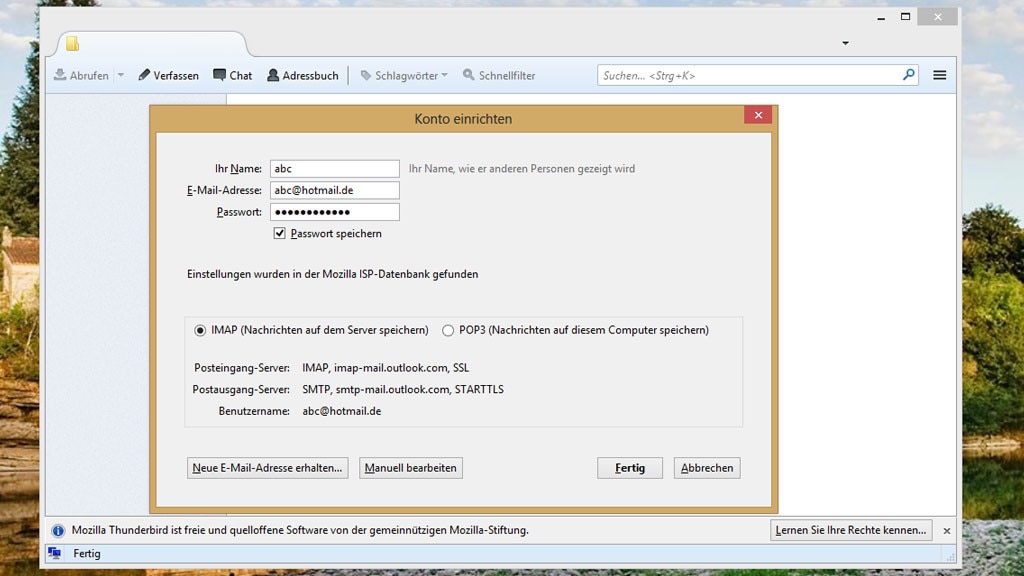 Thunderbird: E-Mails empfangen und versenden Thunderbird: E-Mails empfangen und versenden
