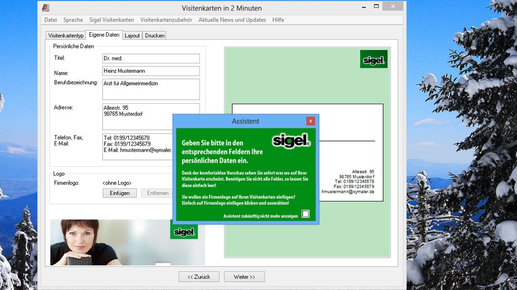 Visitenkarten in 2 Minuten: Visitenkarten erstellen Visitenkarten in 2 Minuten: Visitenkarten erstellen