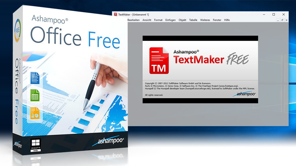 Ashampoo Office Free – Kostenlose Vollversion: Büropaket mit Softmaker-Engine