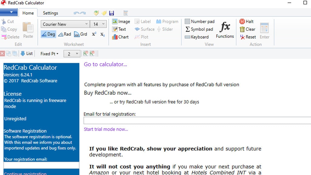 RedCrab Calculator: Rechnen ohne Excel