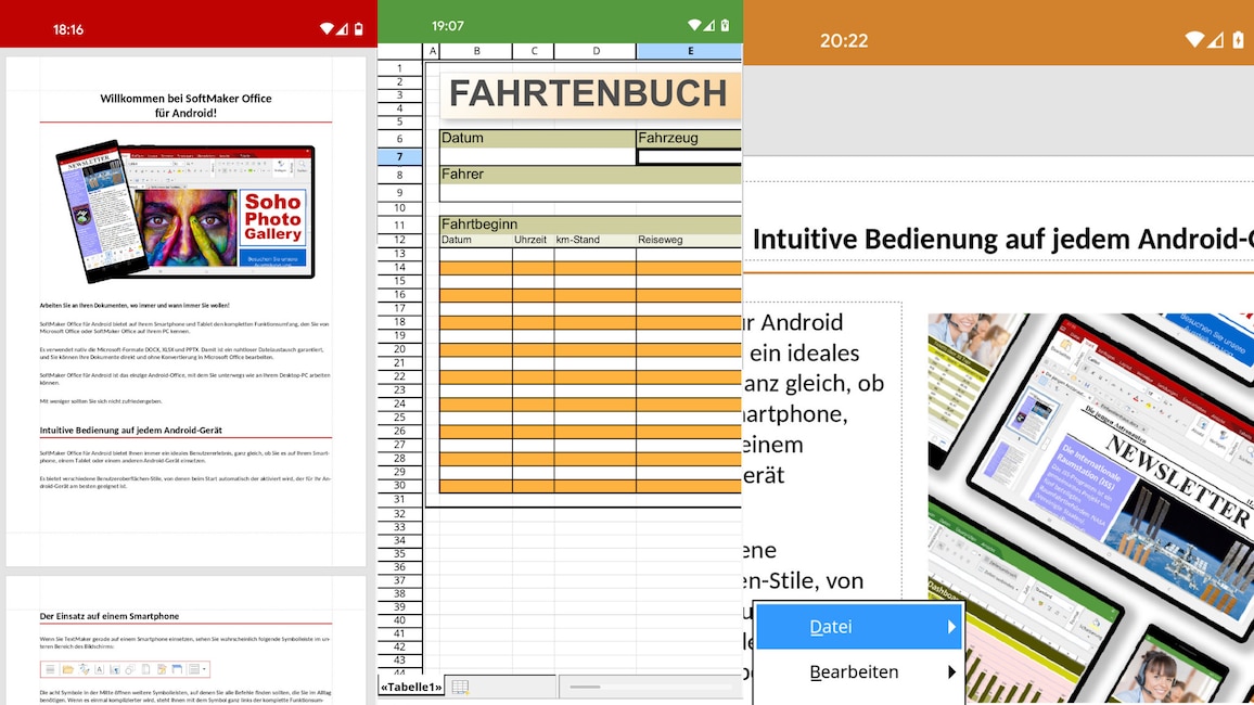 SoftMaker Office: Apps für Textverarbeitung, Tabellen und Präsentationen