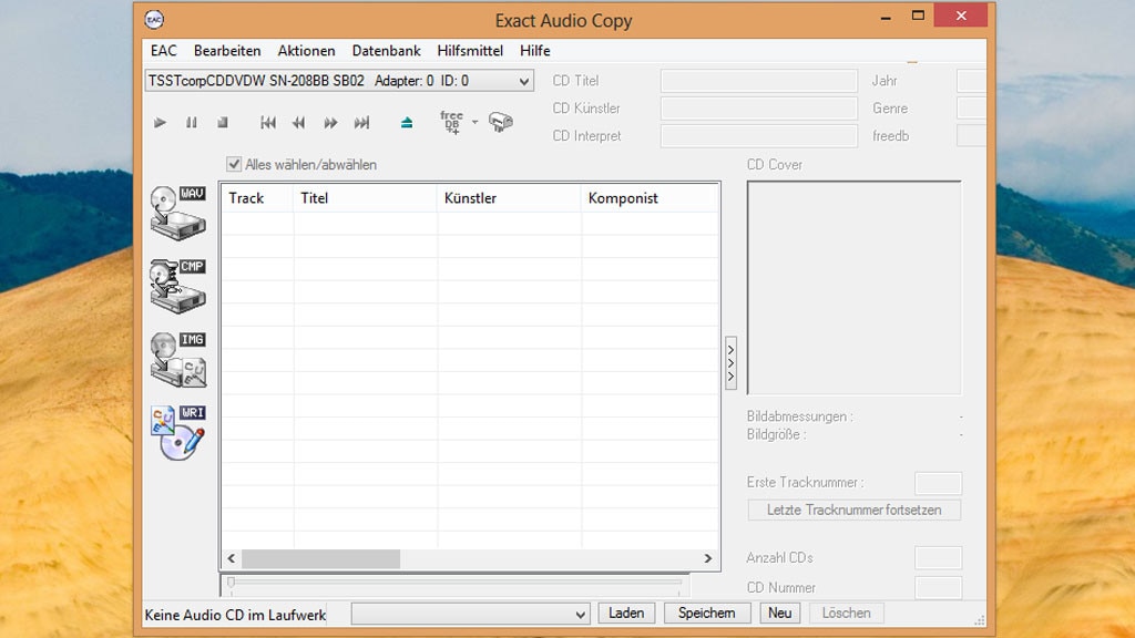 Exact Audio Copy (EAC): CD-Musik mit guter Qualität sichern