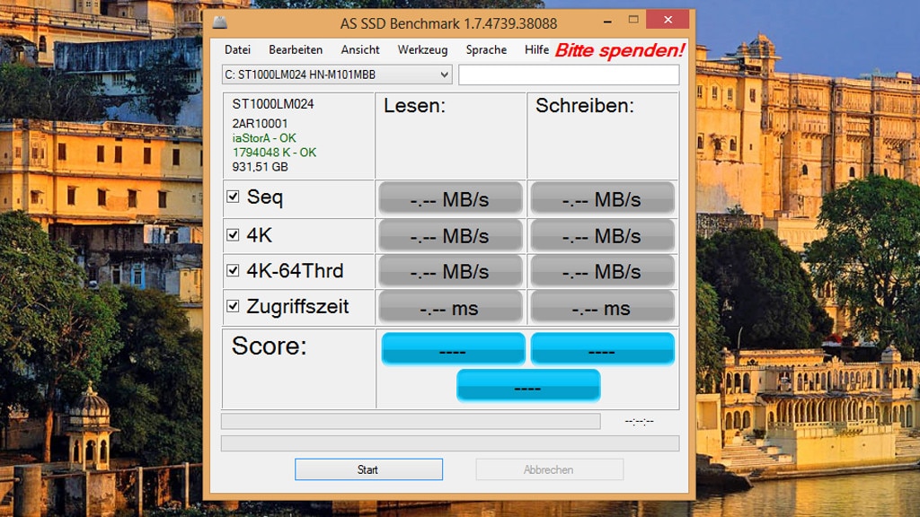 AS SSD Benchmark: Tempo ermitteln AS SSD Benchmark: Tempo ermitteln