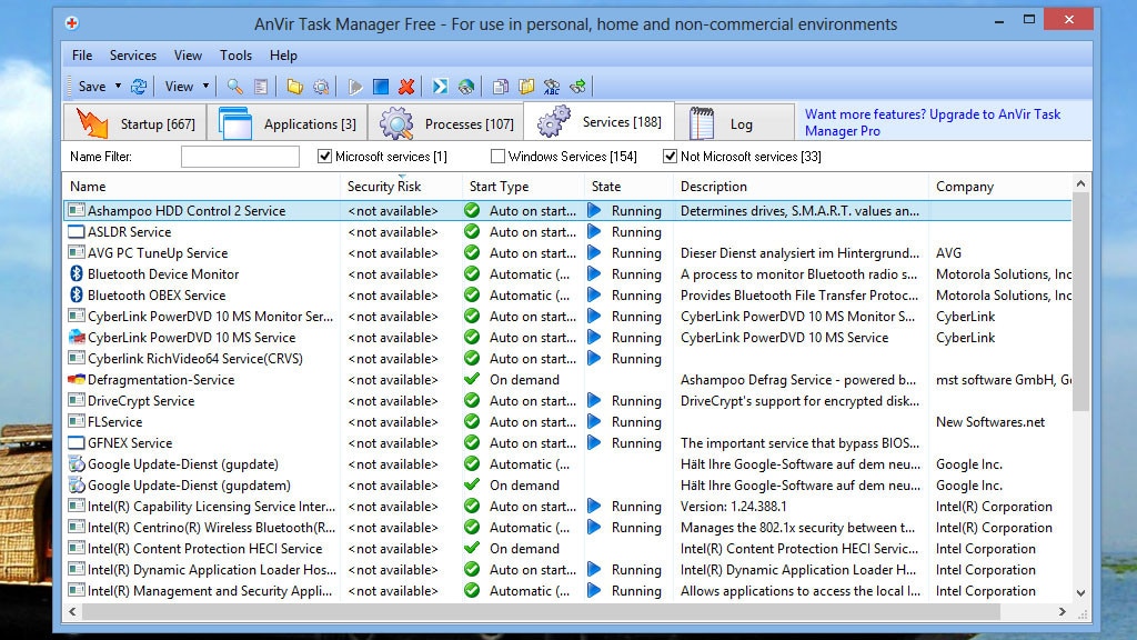 AnVir Task Manager Free: Autostart optimieren