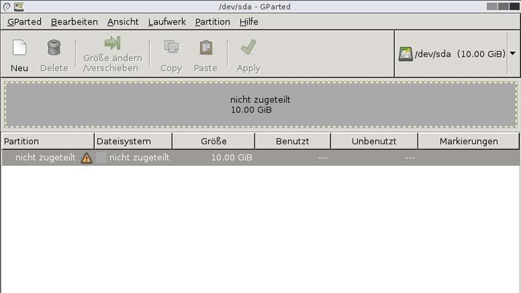 Gparted LiveCD: Alignment korrigieren Gparted LiveCD: Alignment korrigieren