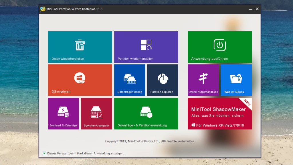 MiniTool Partition Wizard Free: Altes System umziehen MiniTool Partition Wizard Free: Altes System umziehen