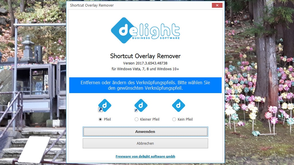 Shortcut Overlay Remover: Verknüpfungspfeile entfernen