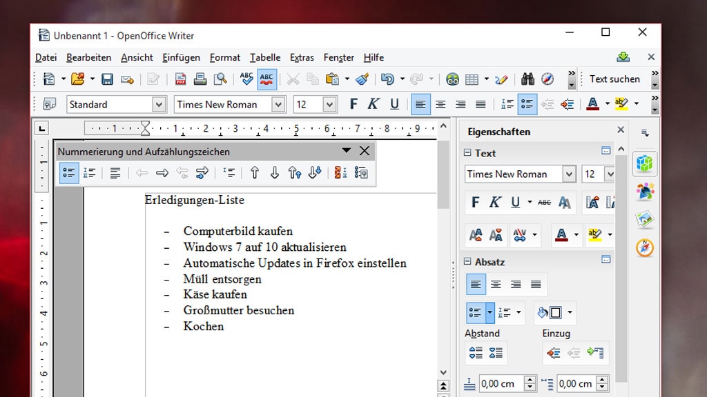 OpenOffice: Umfangreiche Bürosuite