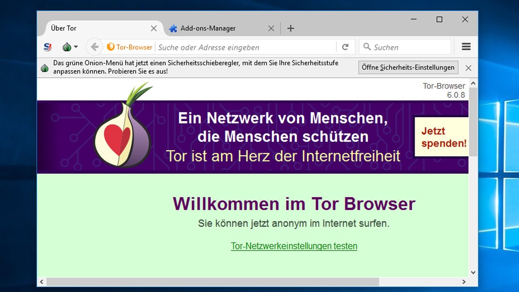 Tor-Browser-Paket: Anonym per Zwiebelschichten-Prinzip surfen