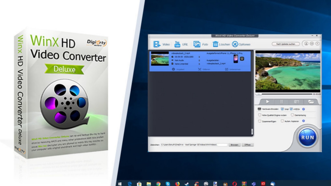 WinX HD Video Converter Deluxe – Kostenlose Vollversion: Videos schneiden