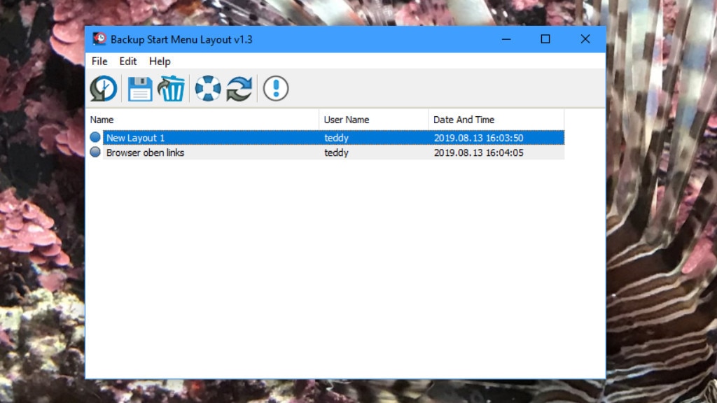 Backup Start Menu Layout: Startmenü sichern Backup Start Menu Layout: Startmenü sichern